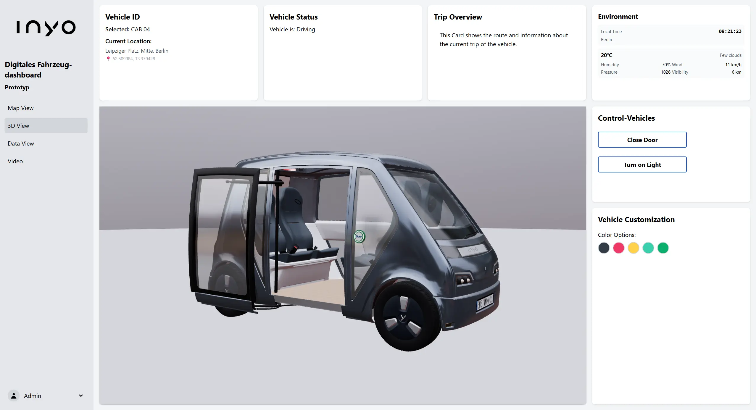INYO Mobility. Digital Twin Platform. cover